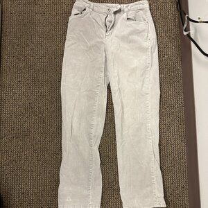 Light Grey Sonoma Corduroy Pants - Size 6